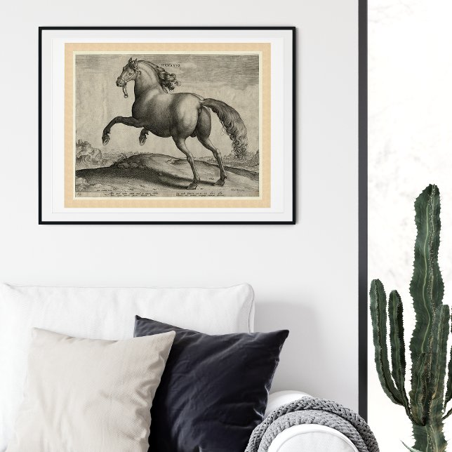 Renaissance Stallion Spanish Horse by Stradanus Poster (Creator Uploaded)