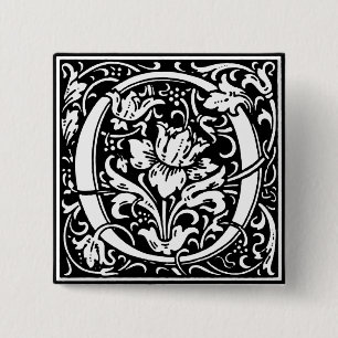 Renaissance Style Alphabet Letter O - Pin