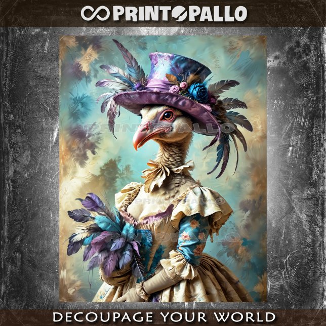 Renaissance style painting: Victorian Lady Turkey  Tissue Paper (Creator Uploaded)