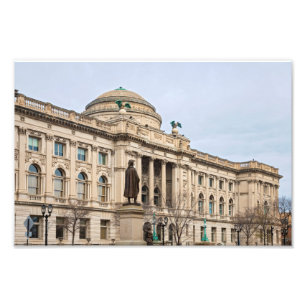 renaissance style public library in milwaukee photo print