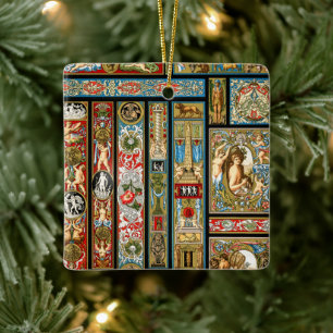 Renaissance Themes Textiles and Fabrics Ceramic Ornament