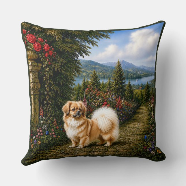 Renaissance Tibetan Spaniel Cushion (Back)