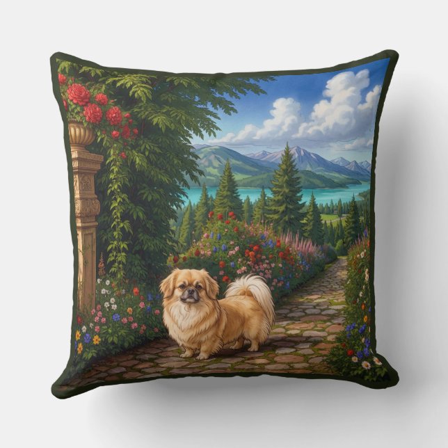 Renaissance Tibetan Spaniel Cushion (Back)