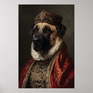 Renaissance Turkish Kangal Dog Portrait Print