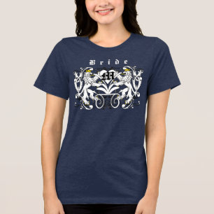 Renaissance Wedding Brides Tunic Lion Rampant Tri-Blend Shirt