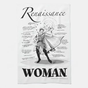 Renaissance Woman Tea Towel
