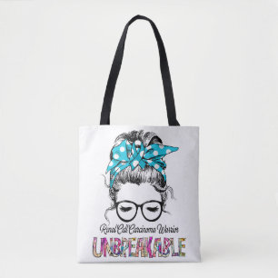 Renal Cell Carcinoma Awareness Ribbon Support Gift Tote Bag