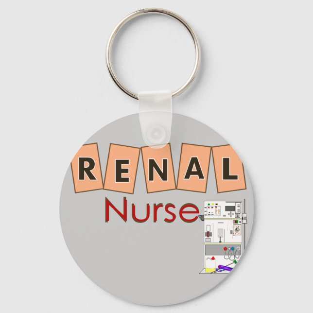 Renal Nurse Fresenius Machine Design Key Ring (Front)