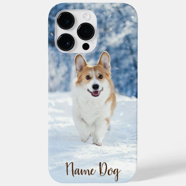 Rename your corgi dog on the phone cases (Back)