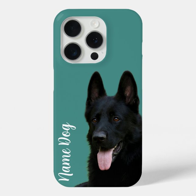 Rename your German Shepherd dog on the phone cases (Back)