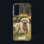 Rename your golden retriever dog on the phone case<br><div class="desc">I started my career as a civil engineer with a passion for design and a love of animals. With business activities on the zazzle.com platform, I will have additional income to raise funds to help abandoned and endangered animals. Please message via Facebook or Zazzle, gmail, if you want to design...</div>