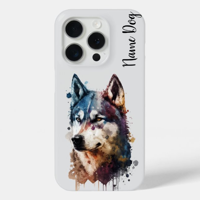Rename your Husky dog on the phone cases (Back)