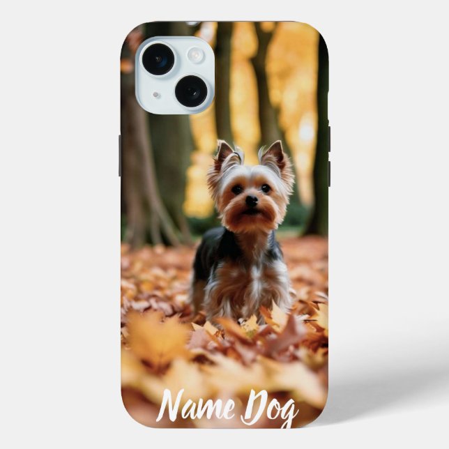 Rename your Yorkshire Terri dog on the phone cases (Back)