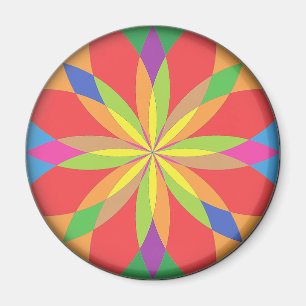 RenascencePub Bright Vibrant Colours Fridge Magnet