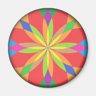 RenascencePub Bright Vibrant Colours Fridge Magnet