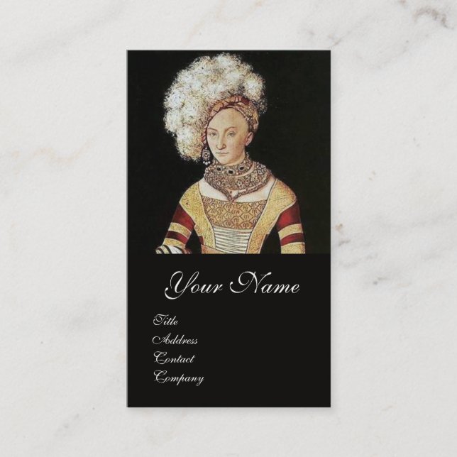 RENASSAINCE BEAUTY,FASHION JEWELRY COSTUME DESIGN BUSINESS CARD (Front)