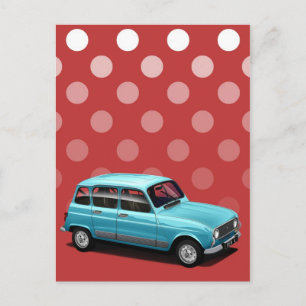 Renault 4L Postcard