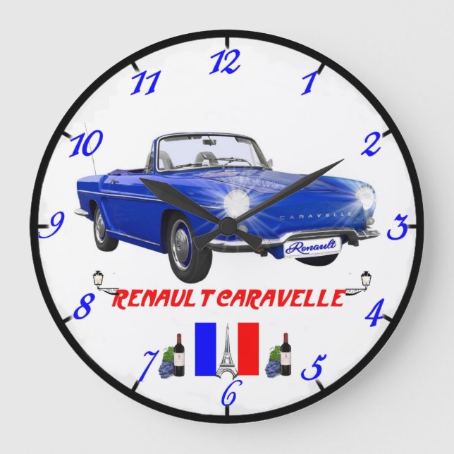 Renault Caravelle Wall Clock (Front)