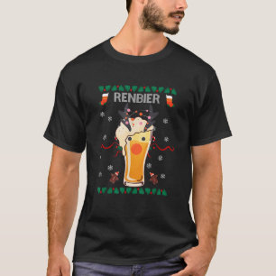 Renbier Advent Calendar Reindeer Gingerbread Man B T-Shirt