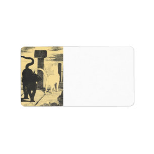 Rendevouz of Cats by Edouard Manet Label