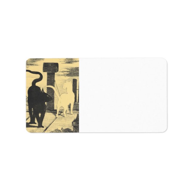 Rendevouz of Cats by Edouard Manet Label (Front)