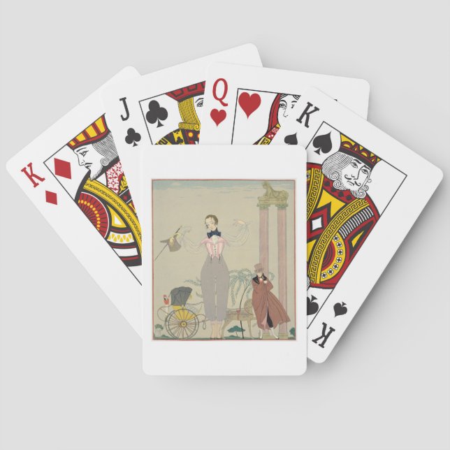 Rendez-vous (w/c on paper) playing cards (Back)