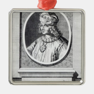 Rene d' Anjou, King of Naples Metal Ornament