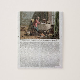 Rene Descartes (1596-1650) writing his world syste Jigsaw Puzzle