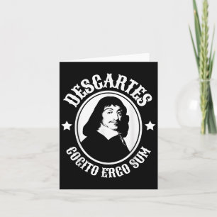 Rene Descartes Cogito Ergo Sum Quote  Card