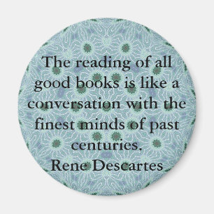 Rene Descartes Literature Quote Magnet