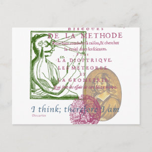 Rene Descartes Postcard