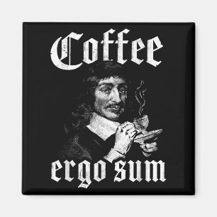 René Descartes Principles Philosophy Coffee Ergo S Magnet