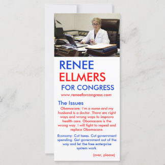 Renee Ellmers For Congress Hand Outs