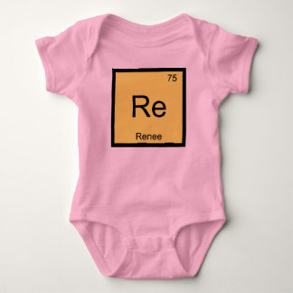 Renee Name Chemistry Element Periodic Table Baby Bodysuit
