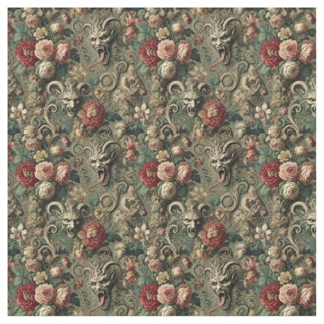 Renegade Harvest – Gothic Dense Tile Fabric (Close Up)