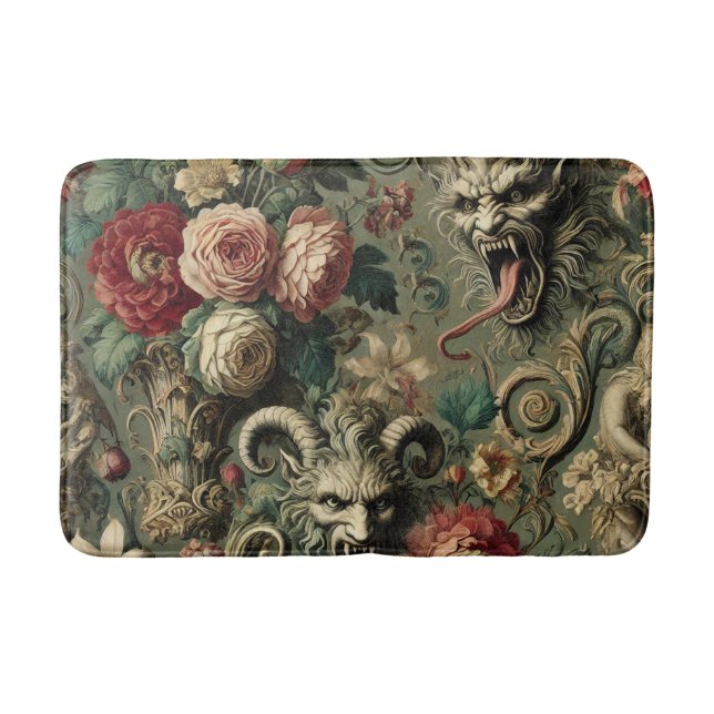 🩸 Renegade Harvest – Gothic Victorian Bath Mat (Front)