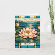 Renew Greeting Card – Renew and Bloom