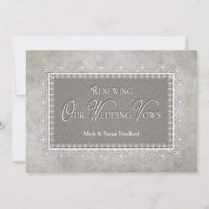 Renew Wedding Vows - Vintage - Invitation