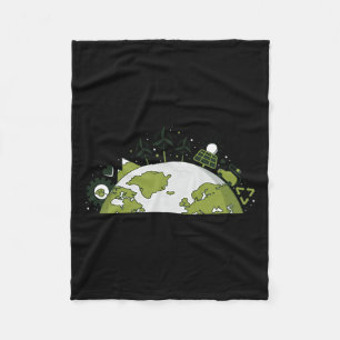 Renewable Energy & Recycling - Environmental P Fleece Blanket