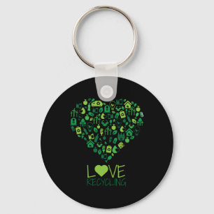 Renewable Energy & Recycling - Environmental P Key Ring