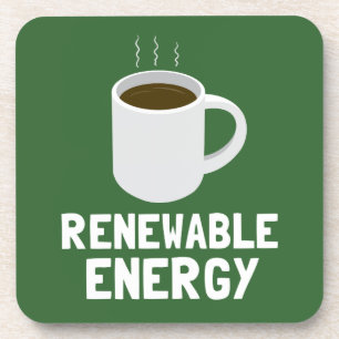 Renewable Energy Coffee Cup Coaster