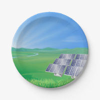 Renewable Energy Solar Paper Plates