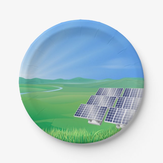 Renewable Energy Solar Paper Plates (Front)