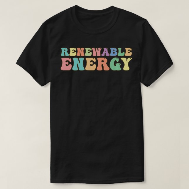 Renewable Energy Wind Turbine Solar Power   1  T-Shirt (Design Front)