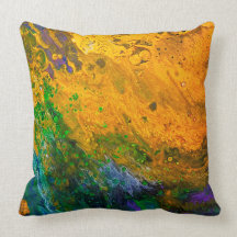 "Renewal" Custom Abstract Throw Pillow