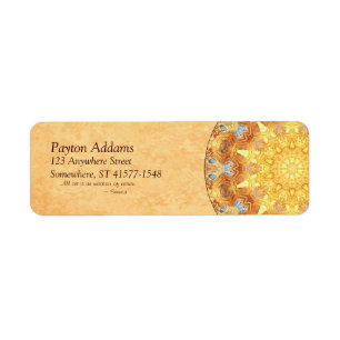 Renewal Mandala Return Address Avery Label