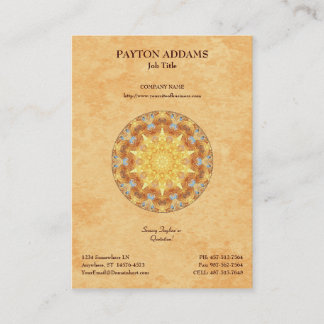 Renewal Mandala - Vertical Business Card