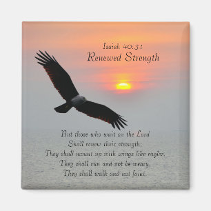 Renewed Strength Bible Verse Magnet