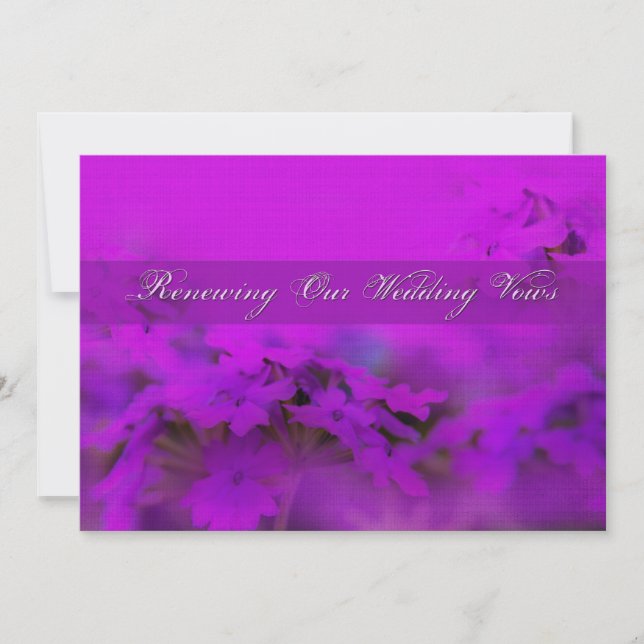 Renewing Our Wedding Vows - Invitation (Front)