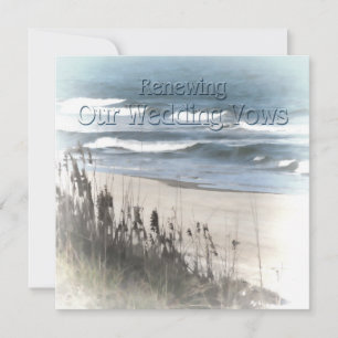 Renewing Wedding Vows Invitation - Beach/Ocean